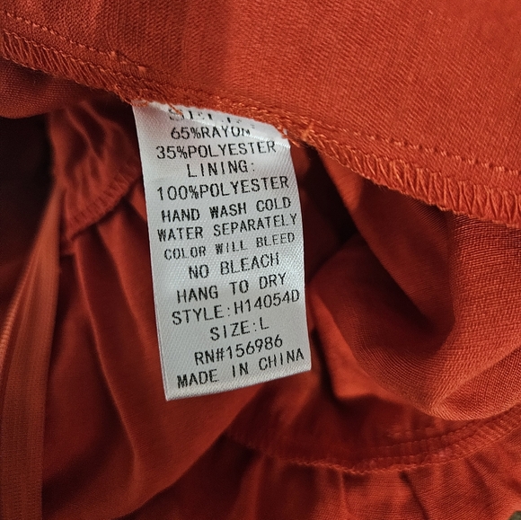 Item Ditto Orange Dress Large - Picture 6 of 6